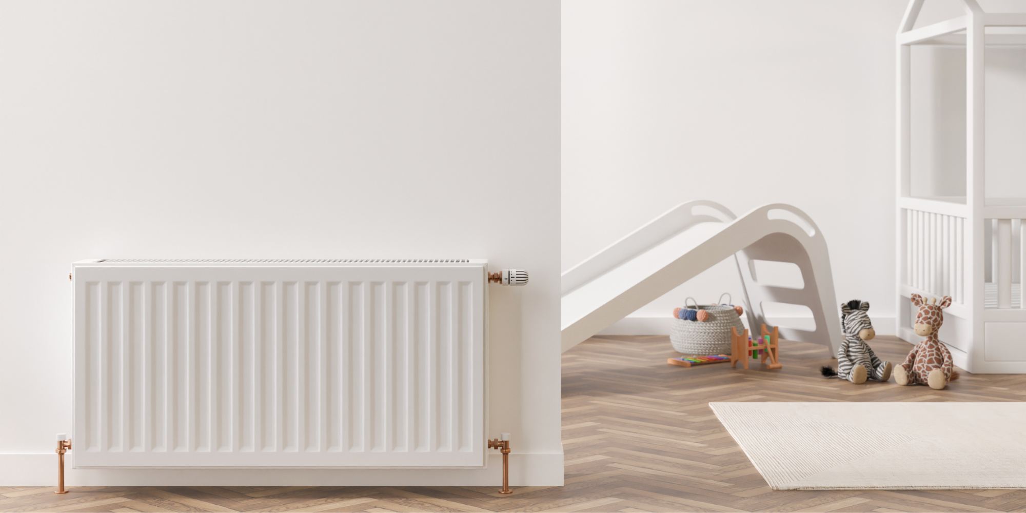 radiateur dans une chambre d'enfant