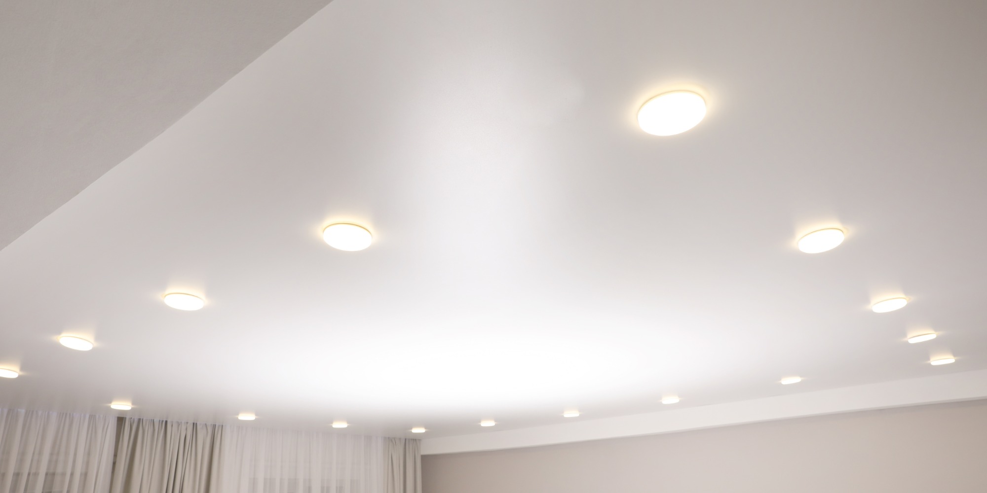 spots encastrables au plafond