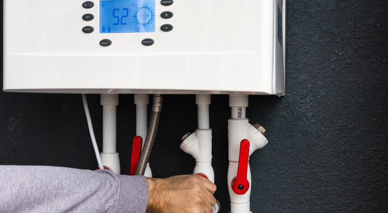installation d une chaudiere a gaz a double circuit pour le chauffage domestique