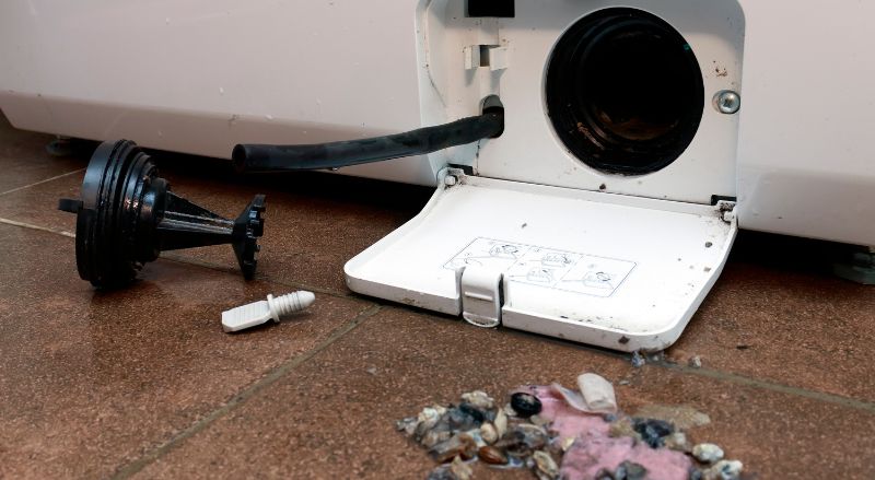 bouchon et filtre de vidange machine à laver