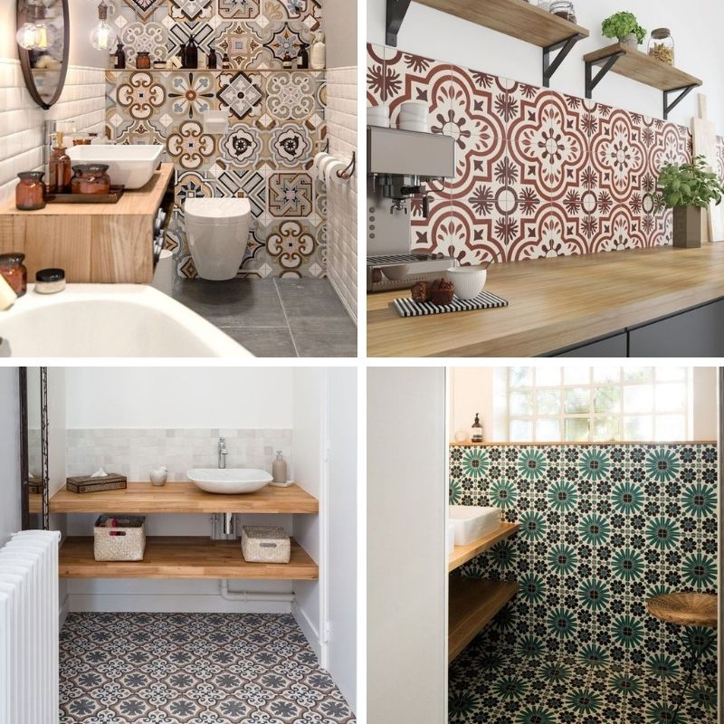 carrelage en carreaux de ciment