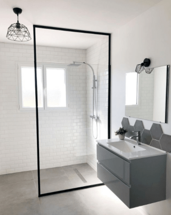 douche italienne moderne et minimaliste
