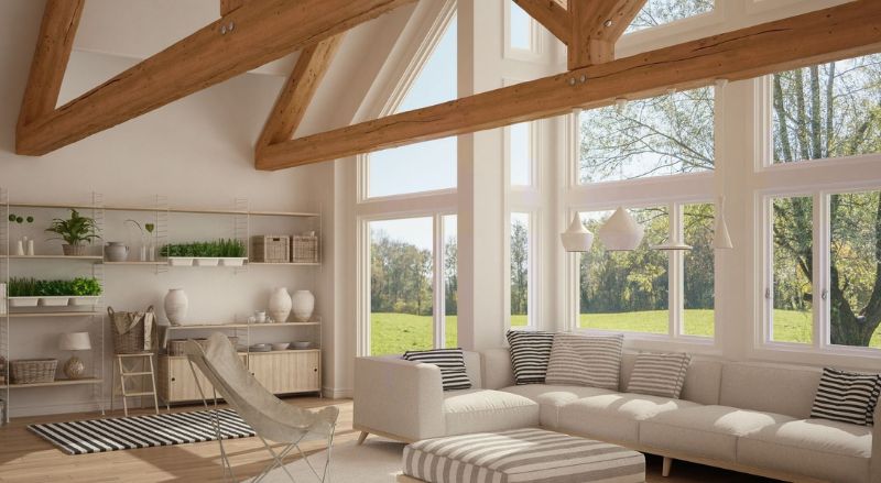 fenêtre panoramique dans un salon
