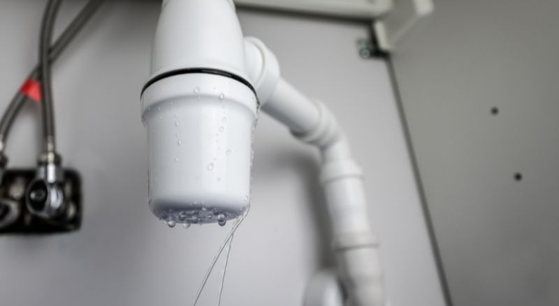 fuite sur un lavabo