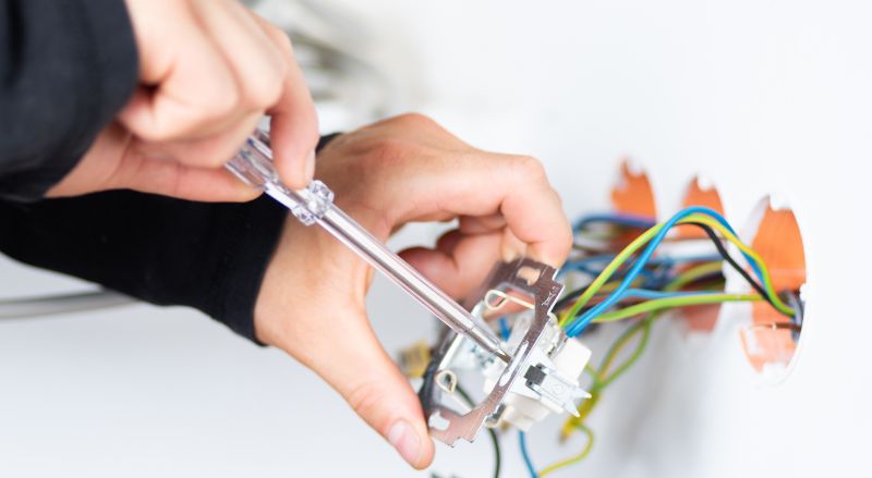 installation de prise électrique