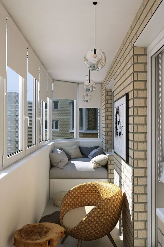 coin détente dans une loggia