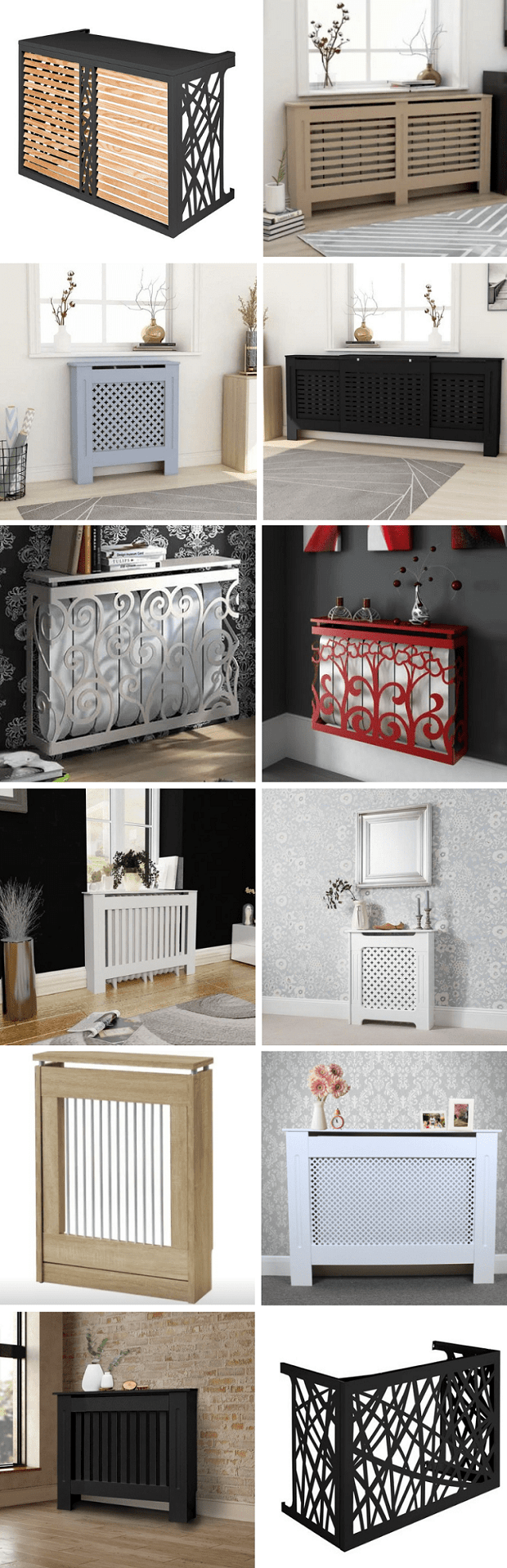 Différentes inspirations de cache radiateur