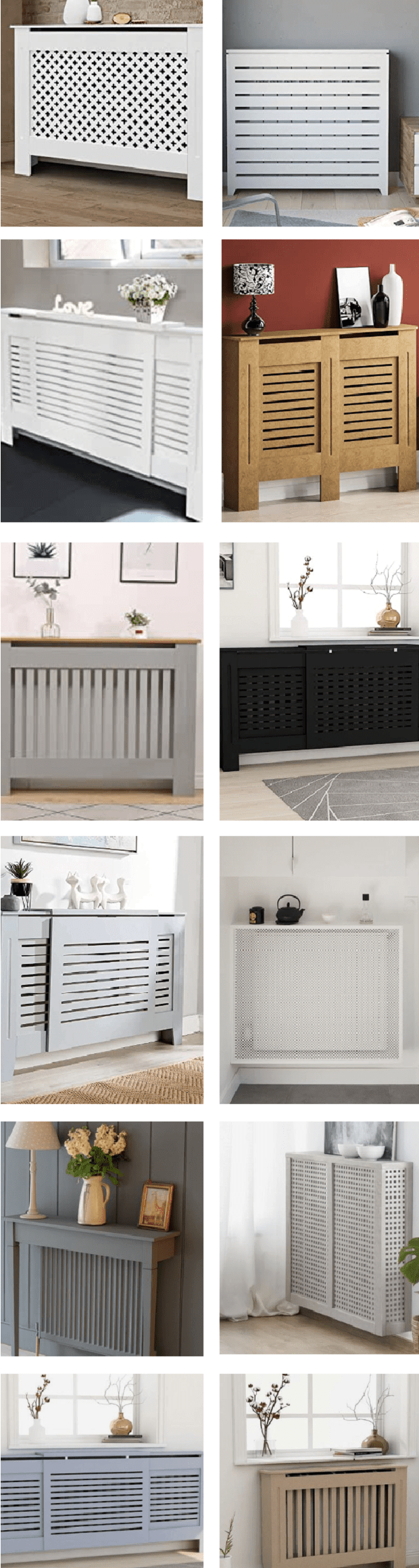 Différentes inspirations de cache radiateur