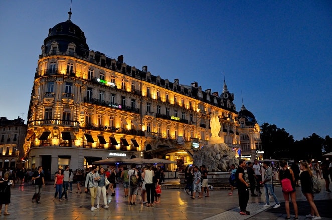 Place de la Comédie à Montpellier