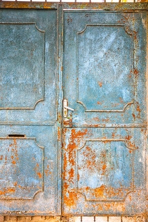 Porte rouillée