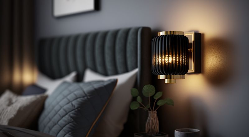 lampe d applique veilleuse dans la chambre a coucher