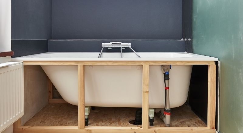 retrait d'une baignoire
