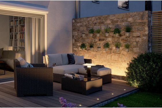 terrasse éclairage