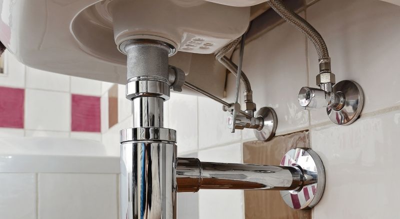 tirette d'un bouchon de lavabo dans une salle de bain