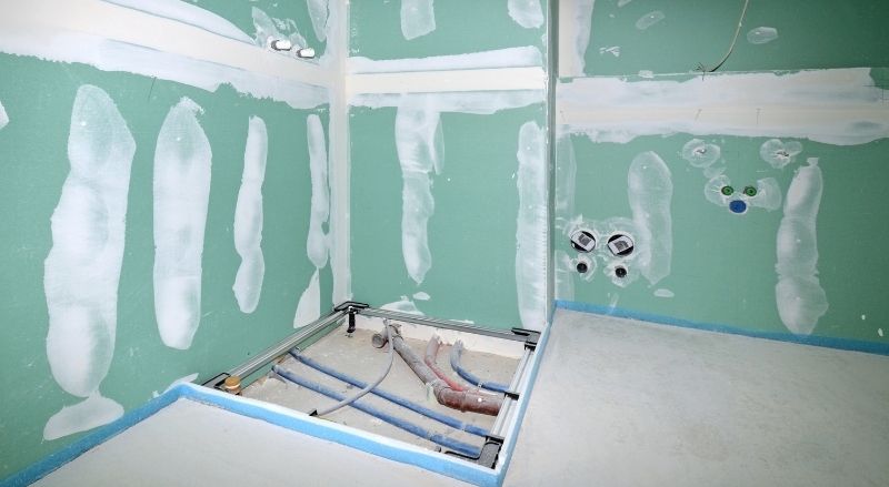 travaux d'une douche à l'italienne
