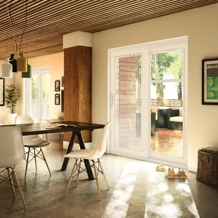 porte-fenêtre dans une maison